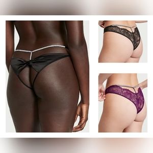 Victoria's Secret very sexy shine strap panties bundle